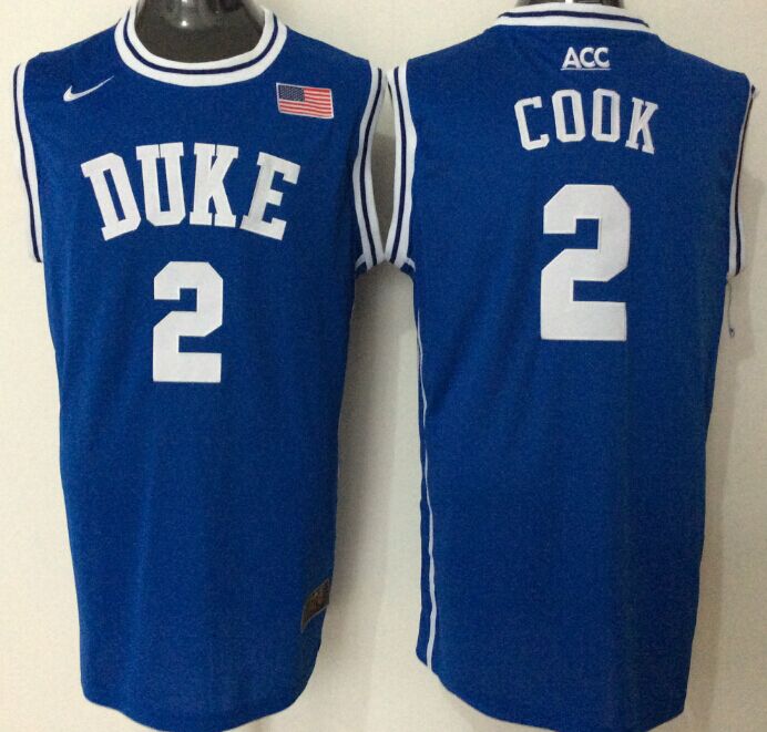 NCAA Men Duke Blue Devils #2 cook blue